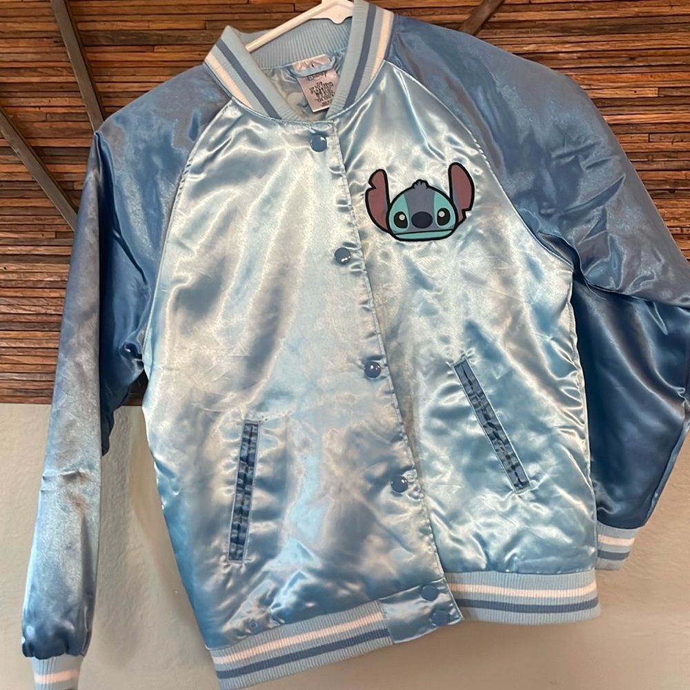 DISNEY LILO and STITCH silk bomber jacket
